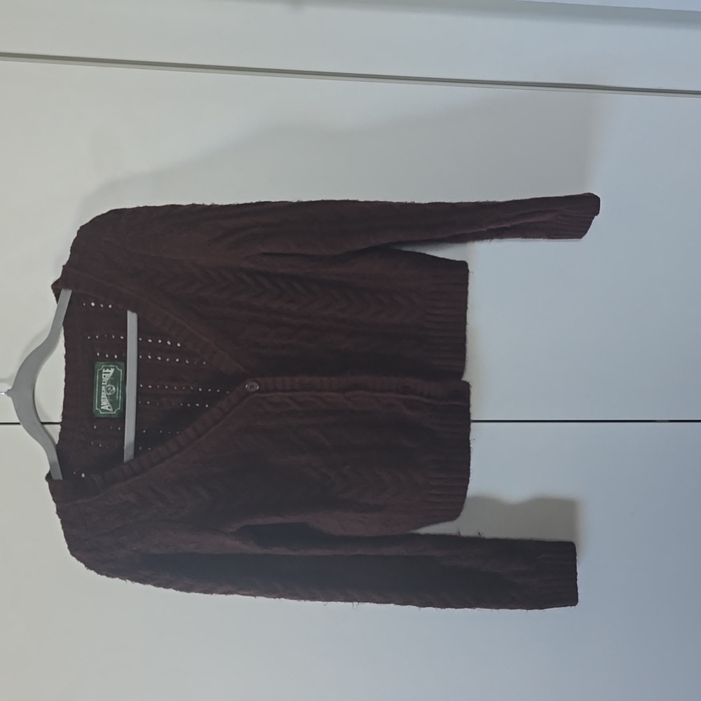 American Eagle Outfitters Chocolate Knit Cardigan